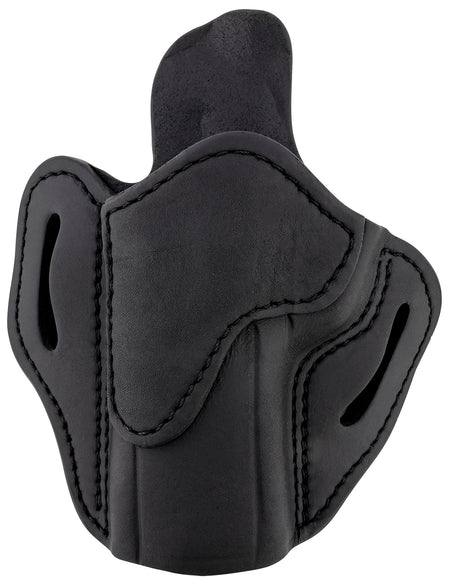 1791 Gunleather BH2.4 OWB Optic Ready Belt Slide Holster, Stealth Black Leather, Size 2.4, Left Hand - Walther PPQ/Sig P320/XD-M Compatible