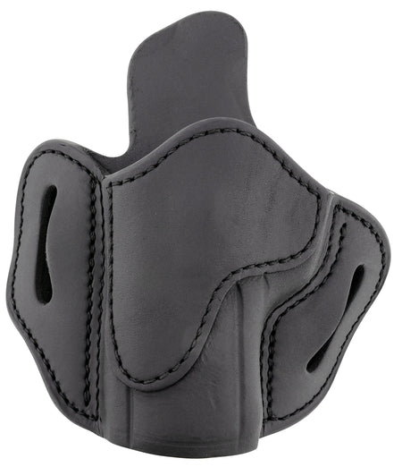 1791 Gunleather BH2.4S OWB Optic Ready Belt Slide Holster, Stealth Black Leather, Size 2.4S, Left Hand - FN 509/HK VP9SK Compatible