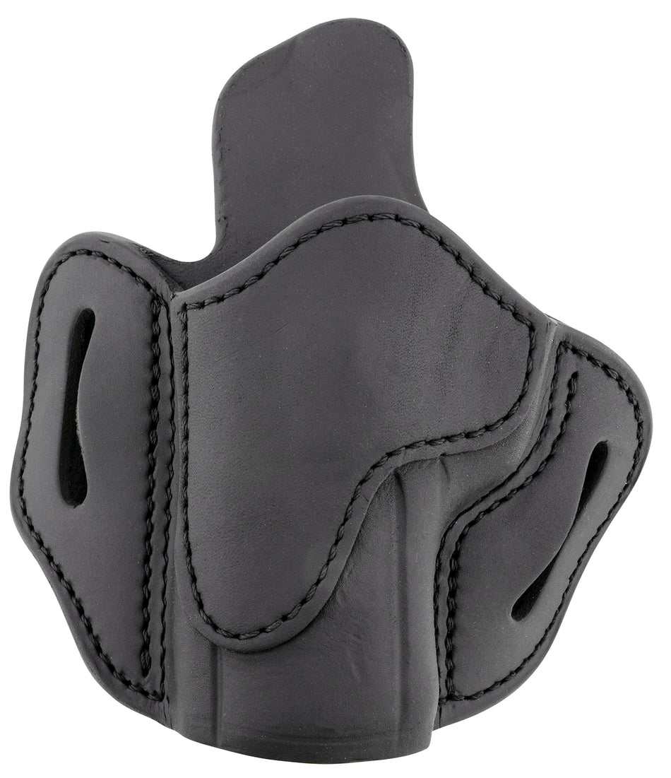 1791 Gunleather BH2.4S OWB Optic Ready Belt Slide Holster, Stealth Black Leather, Size 2.4S, Left Hand - FN 509/HK VP9SK Compatible