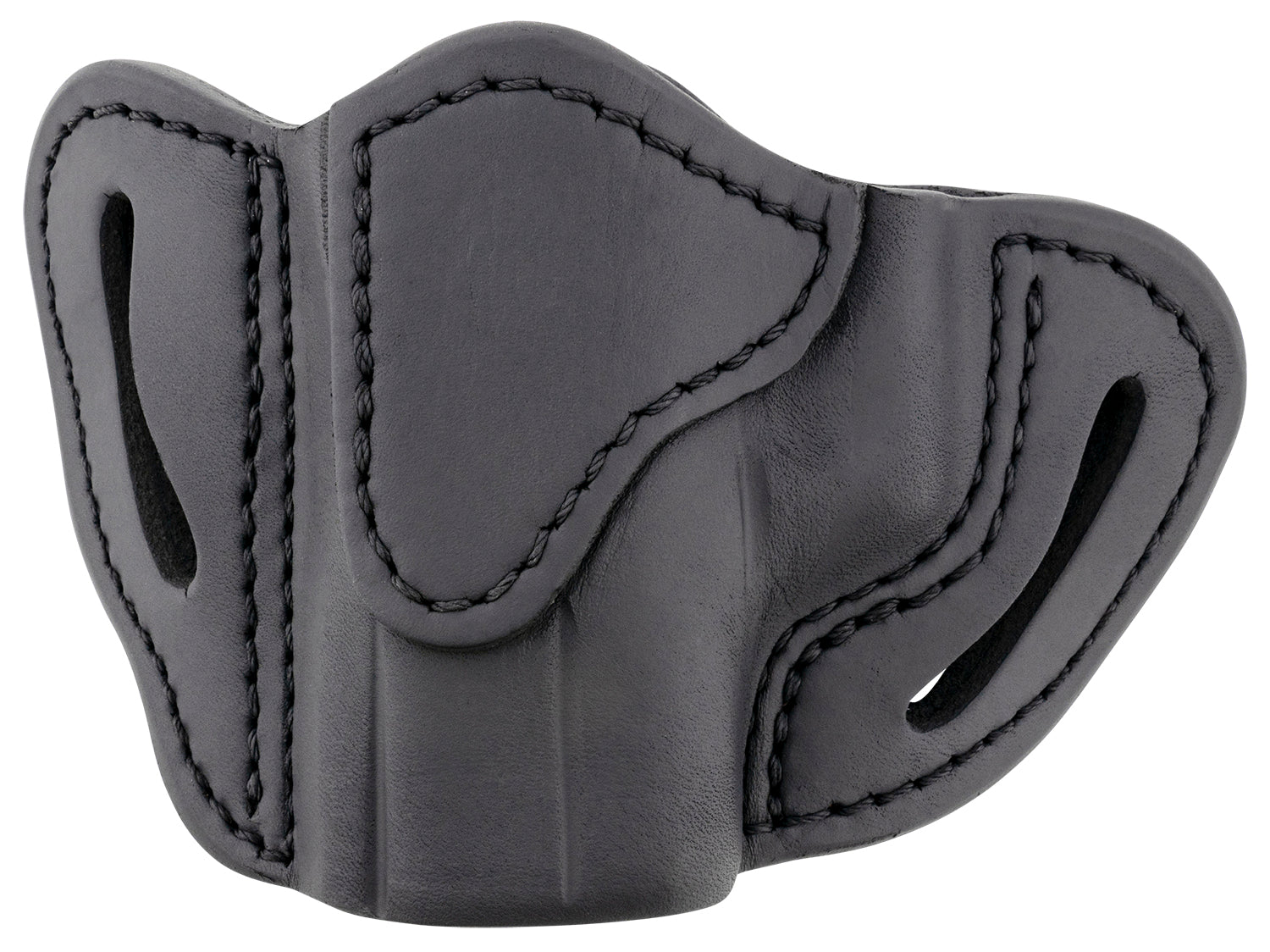 1791 Gunleather BHC OWB Optic Ready Compact Belt Slide Holster, Stealth Black Leather, Left Hand - Glock 43/Sig P365/Walther PPK Compatible
