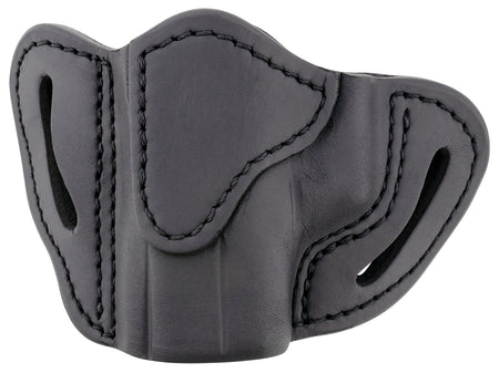 1791 Gunleather BHC OWB Optic Ready Compact Belt Slide Holster, Stealth Black Leather, Left Hand - Glock 43/Sig P365/Walther PPK Compatible