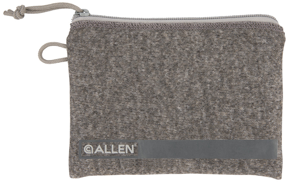 Allen 3625 Lockable Compact Handgun Pouch Gray Polyester with ID Label & Fleece Lining
