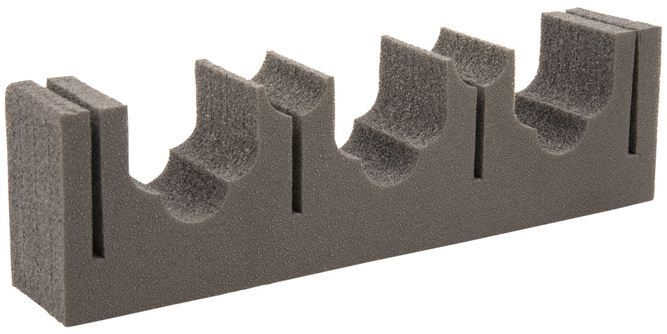 Allen 5658 Triple Magnetic Gun and Rod Holder Black Foam-Lined Holds 3 Rifles/Shotguns