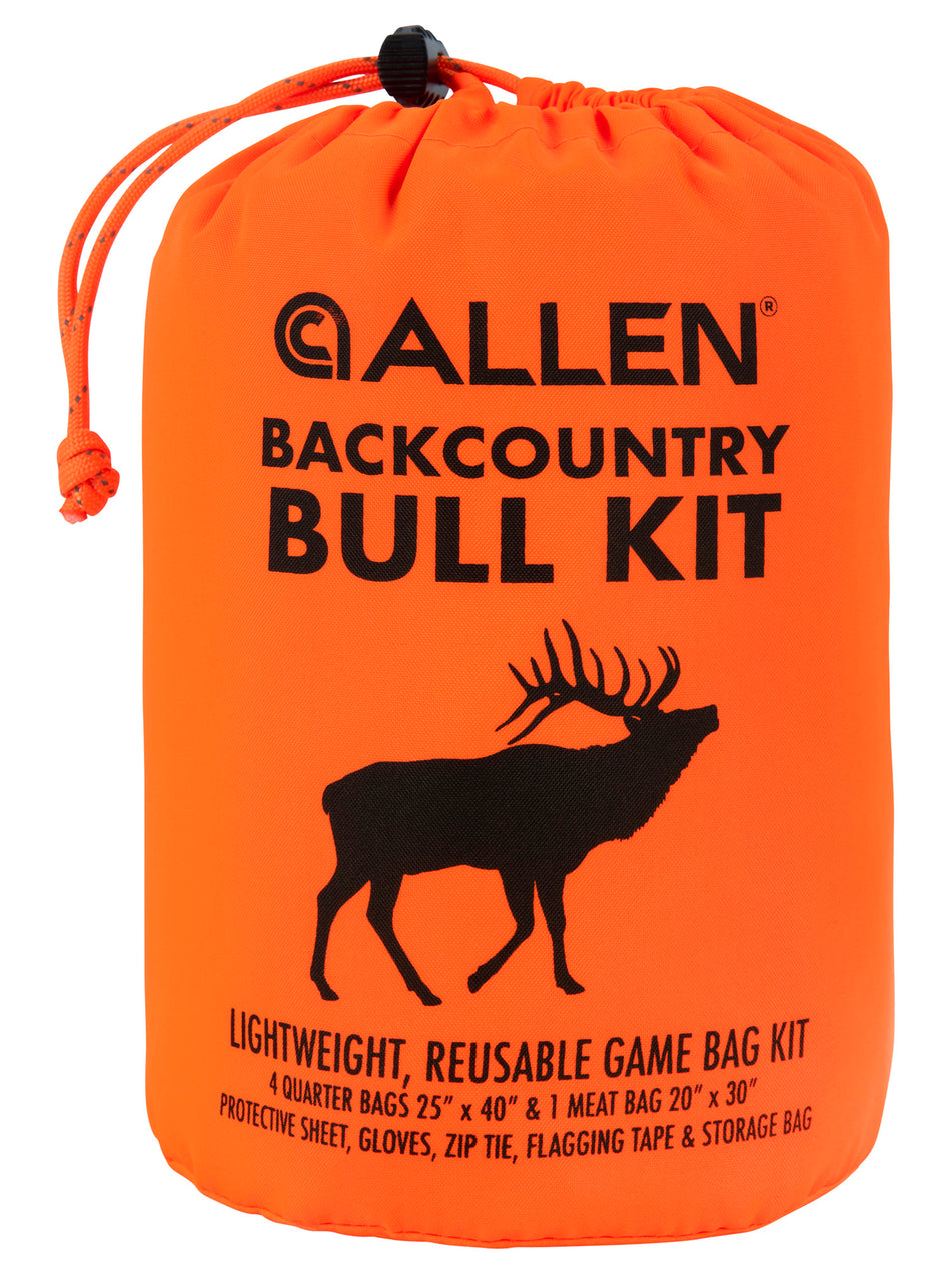 Allen 6589 Backcountry Bull Elk Kit Orange 4 Quarter Bags Meat Bag and Accessories