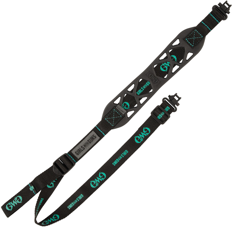 Girls With Guns 8274 Adjustable Black Label Rubber-Backed Rifle Sling 22.5-39 Inch