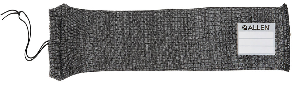 Allen 13170 Silicone-Treated Gray Knit Handgun Sock 14" with Writeable ID Label