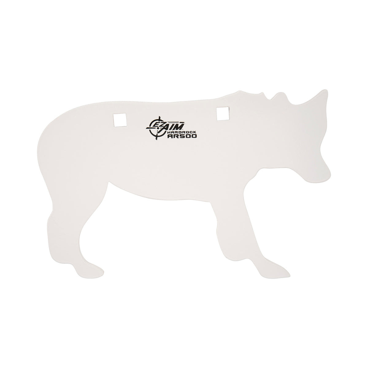 EZ-Aim 15574 AR500 Prairie Dog Steel Shooting Target, White Powder-Coat, 3/8" Thick