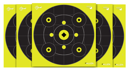 EZ-Aim 15577 Reactive Splash Bullseye Gallery Non-Adhesive Shooting Target 12 Per Pack