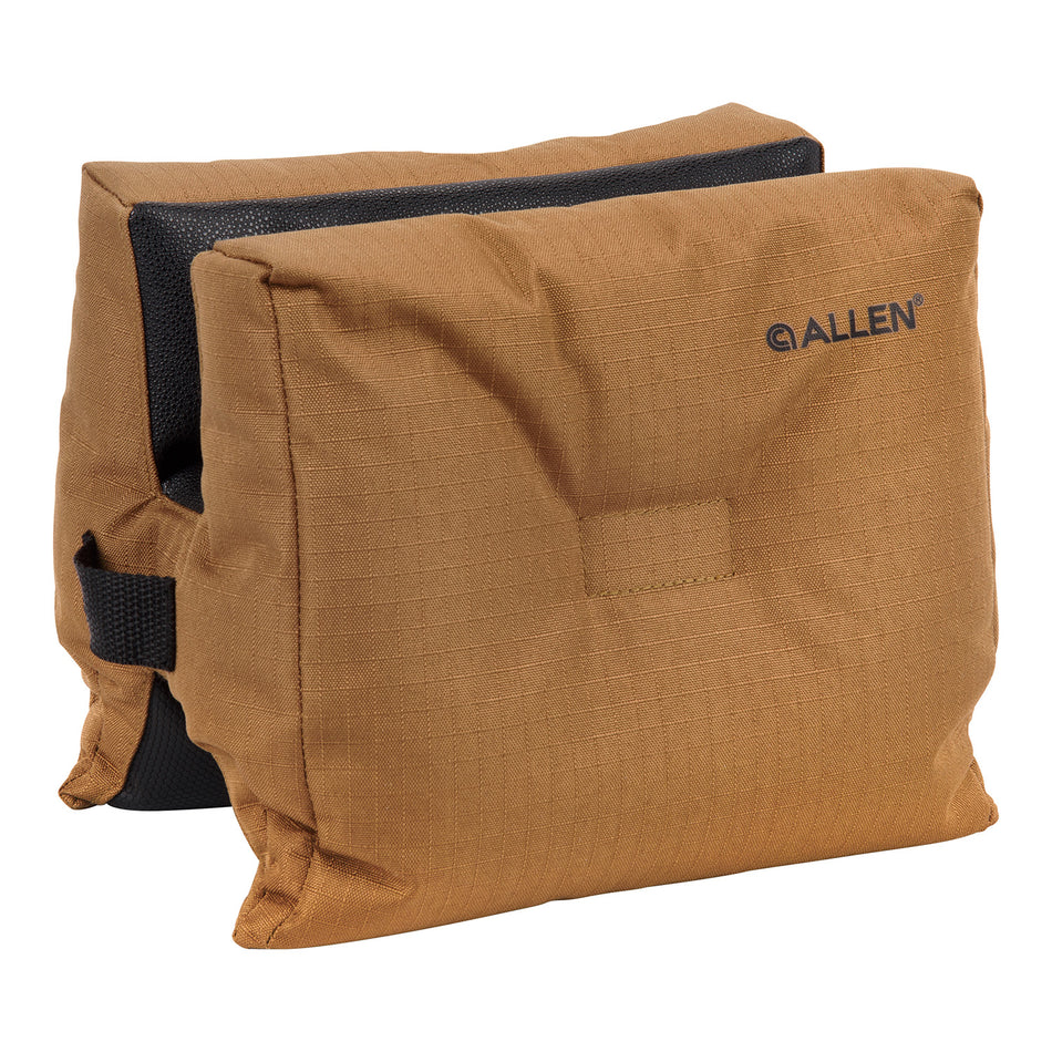 Allen X-Focus 18412 Prefilled Bench Bag Shooting Rest Coyote Ripstop Polyester Tacky Grip
