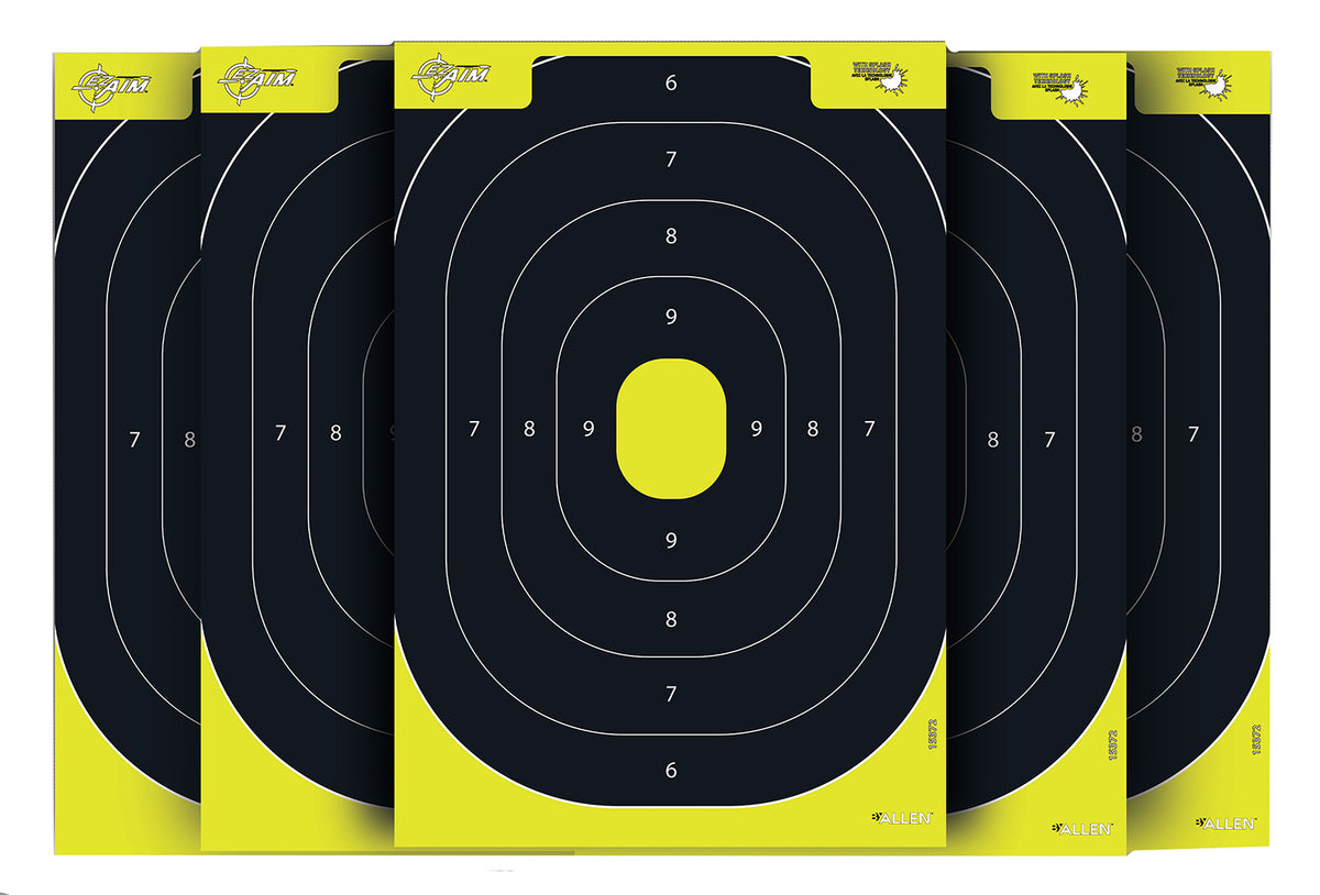 EZ-Aim 1537230 Splash Reactive IPSC Silhouette Hanging Paper Targets, 30-Count