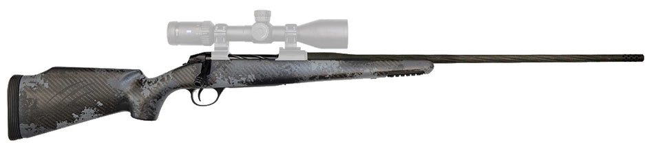 Fierce Firearms Twisted Rage 6.5 PRC Rifle, 24" Fluted Threaded Barrel, Black Cerakote Steel Receiver, Urban Camo Carbon Fiber Stock, 3+1 Capacity