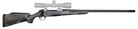 Fierce Firearms FCRG300WIN24TP Carbon Rage Full Size 300 Win Mag 3+1, 24" Carbon Fiber C3 Steel Barrel, Tungsten Gray Cerakote Titanium Receiver, Phantom Camo Fixed Fierce Tech C3 Stock, Right Hand