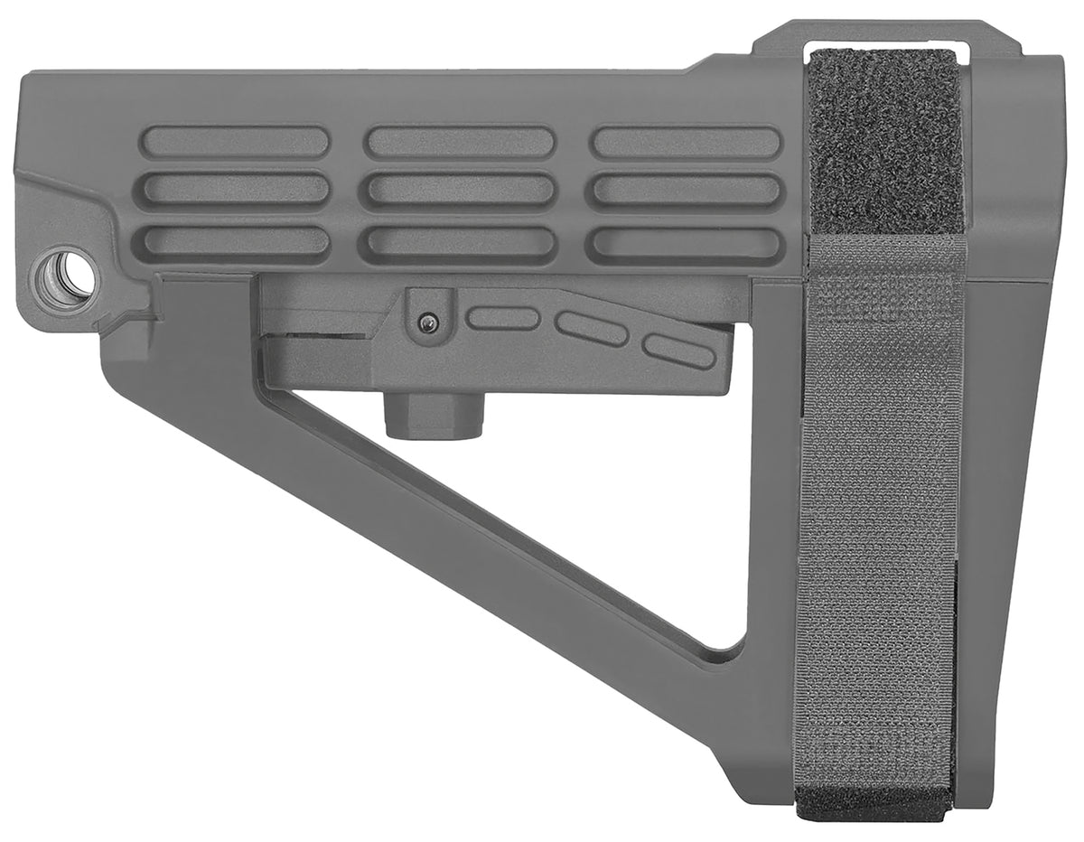 SB Tactical SBA4X03MSB SBA4 X Stealth Gray Adjustable AR Pistol Brace Synthetic