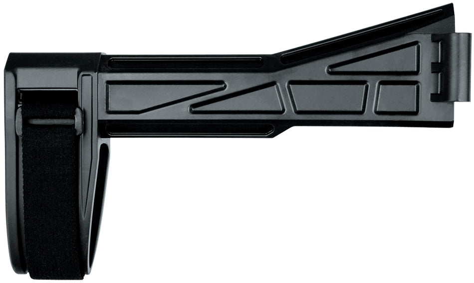 SB Tactical SBT-G2 Fixed Right Folding Black Synthetic Brace for HK UMP B&T APC LWRCi SMG45 (Tube Not Included)