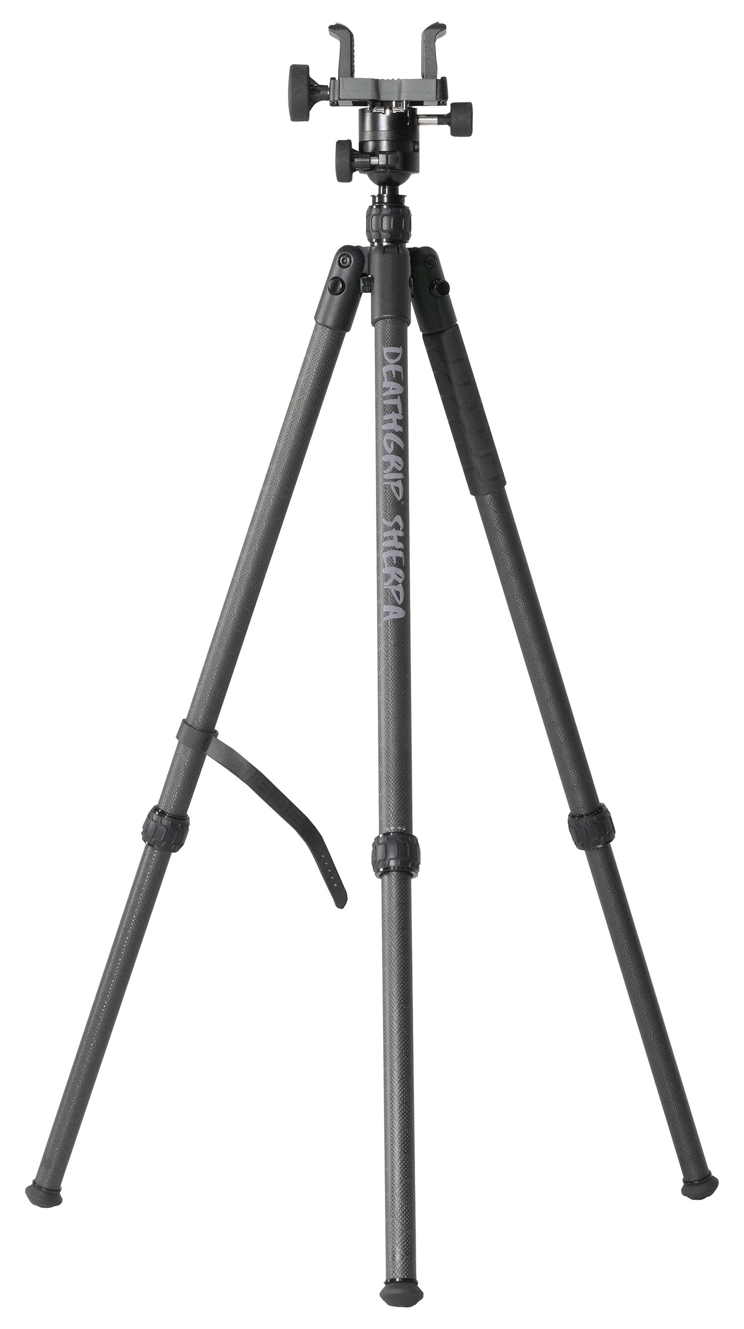 Bog-Pod 1168229 DeathGrip Sherpa Carbon Fiber Tripod with Removable Spike Feet