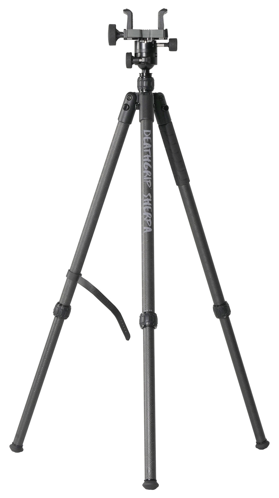 Bog-Pod 1168229 DeathGrip Sherpa Carbon Fiber Tripod with Removable Spike Feet