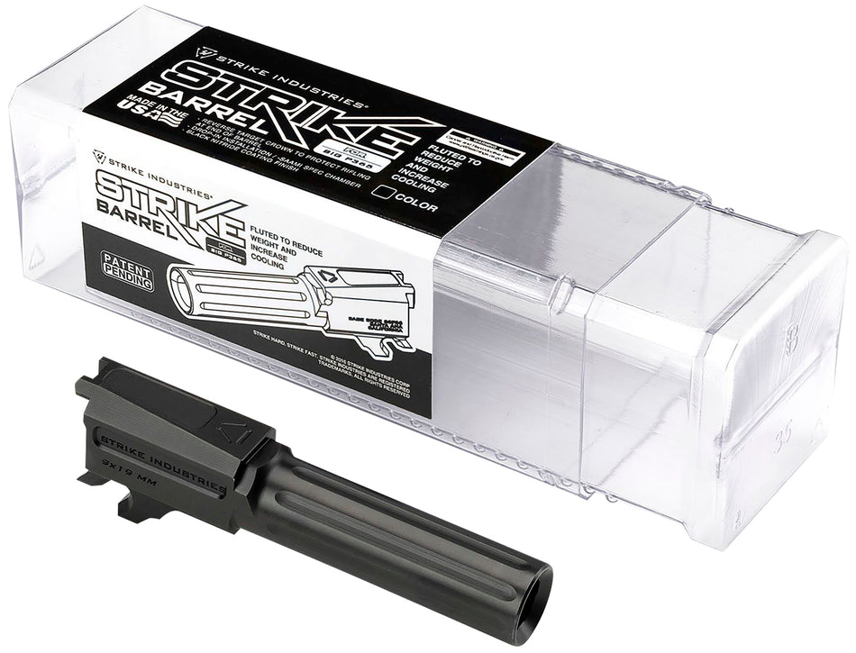 Strike Industries Sig P365 Fluted Replacement Barrel 9mm 3.10" Black Nitride Finish