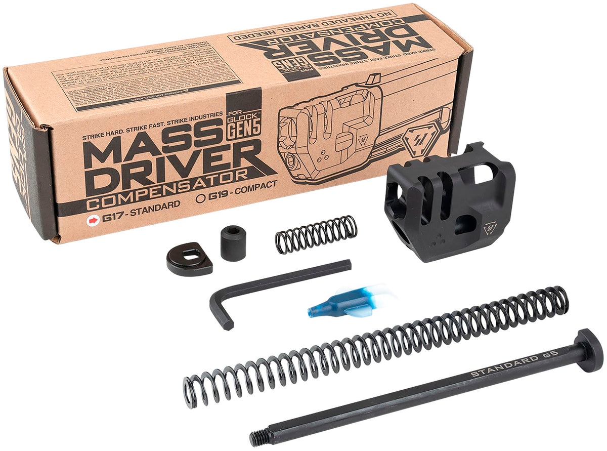Strike Industries G5MDCOMPS MDC Black Compensator with Recoil Spring & Guide Rod for Glock 17 Gen 5