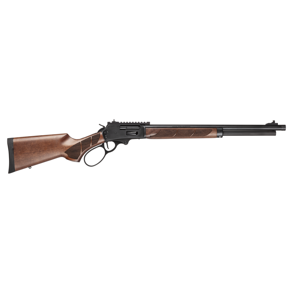 Smith & Wesson 14384 1854 45-70 Gov 6+1 20" Black Armornite Threaded Barrel, Black Armornite Picatinny Rail Receiver w/Picatinny Rail, Fixed Walnut w/Textured Grip Panels Stock, Thread Protector