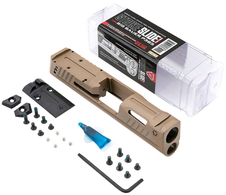 Strike Industries P365-SLIDE-FDE FDE Billet Stainless Steel Replacement Slide for Sig Sauer P365