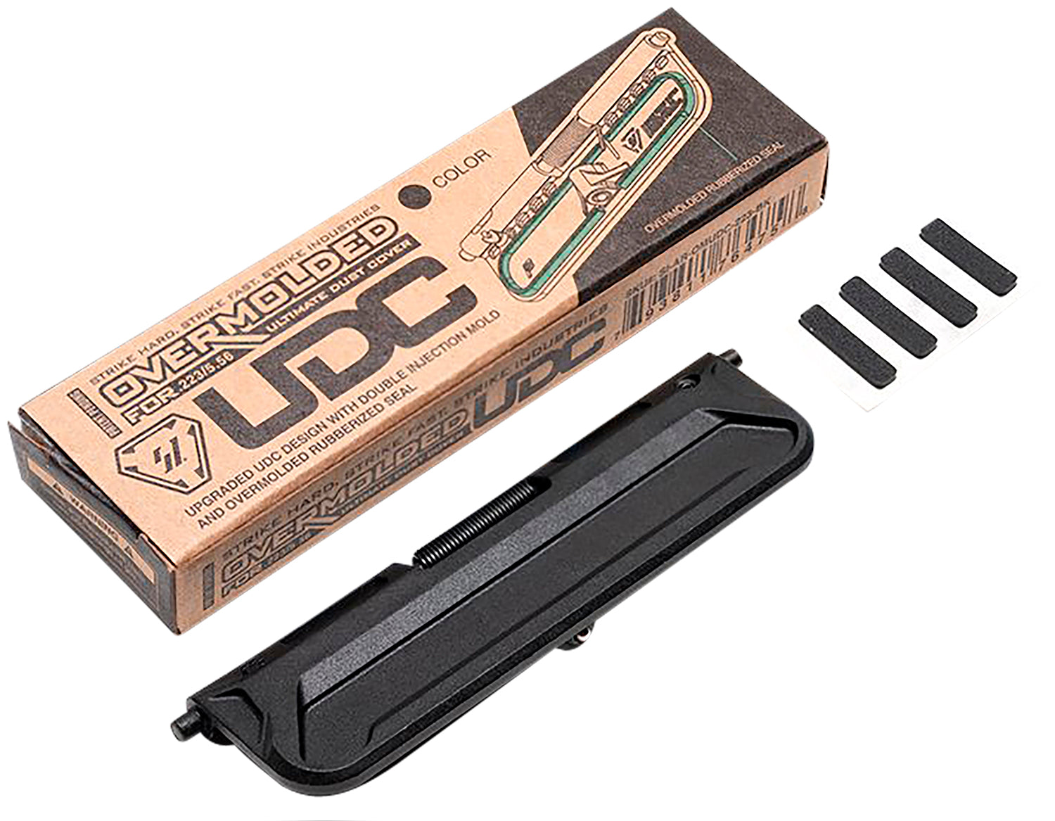 Strike Industries AROMUDC223BK Black Polymer Overmolded Ultimate Dust Cover for AR-15 .223/5.56