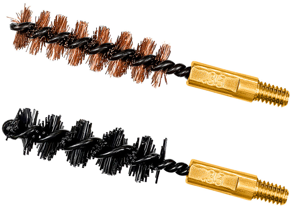 Otis FG335NB Caliber-Specific Bore Brush Set 338/357/35 Cal 8-32" Thread Bronze and Nylon 1 Set