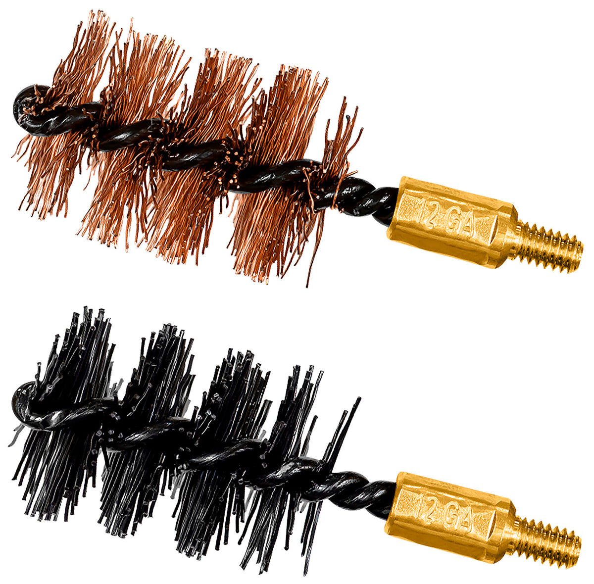 Otis FG512NB Shotgun Bore Brush Set 12/10 Gauge 8-32" Thread Bronze and Nylon Bristles 2 Per Package