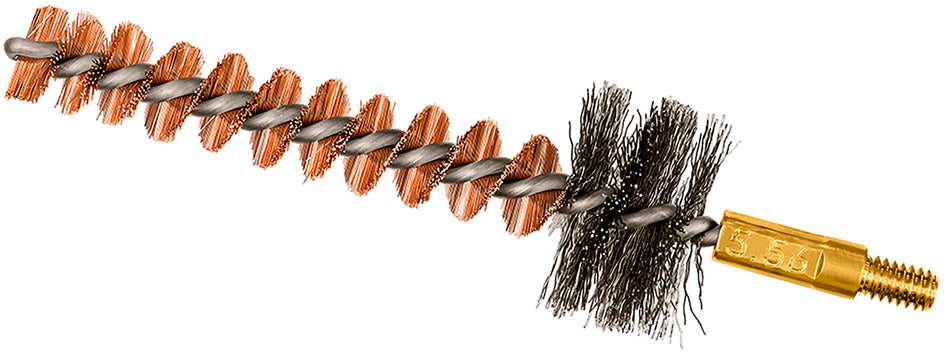Otis FG367HT 5.56mm Chamber Brush for AR15/M4/M16 8-32" Thread Bronze and Steel Bristles 1" Long