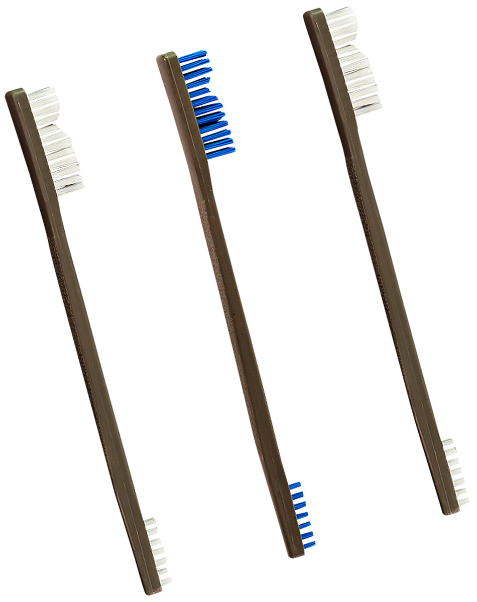 Otis FG316NB3 AP Nylon Cleaning Brush Set Double-End 3-Piece Pack