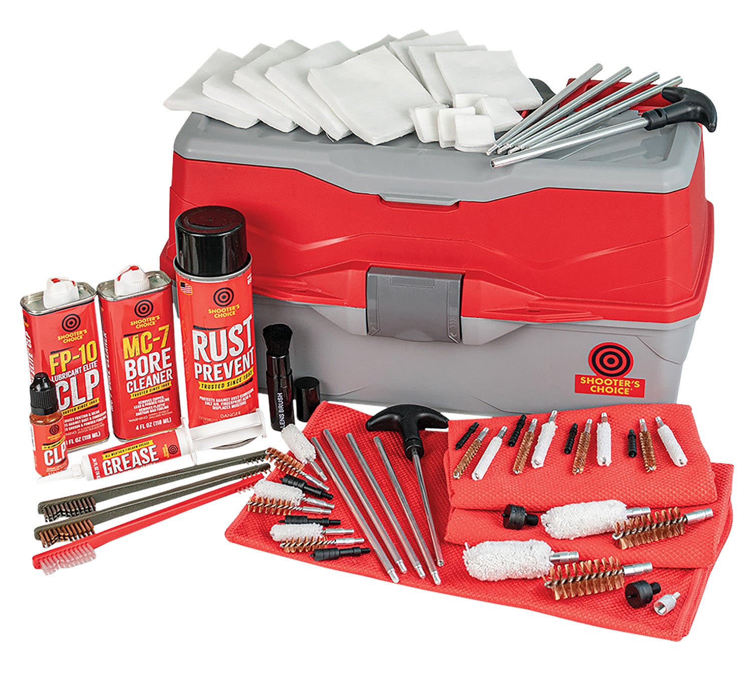 Shooters Choice Bullseye Box 900MC Universal Multi-Caliber and 12 Gauge Cleaning Kit