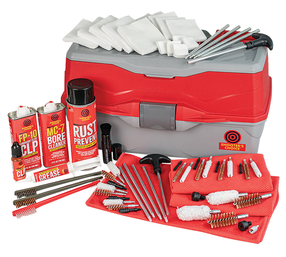 Shooters Choice Bullseye Box 900MC Universal Multi-Caliber and 12 Gauge Cleaning Kit