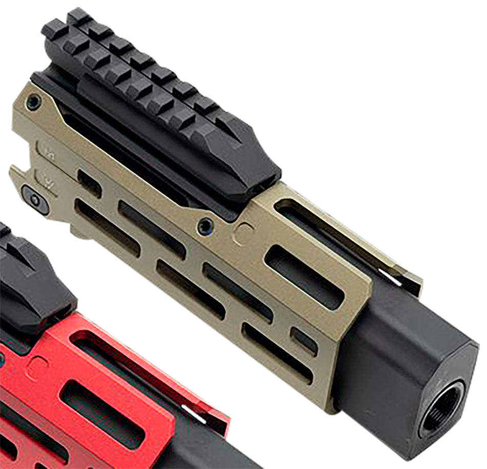 Strike Industries CZ Scorpion EVO 6 Inch M-LOK Handguard FDE Aluminum with Dummy Suppressor Can