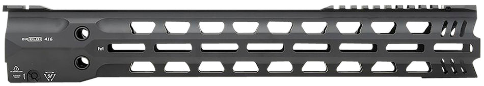 Strike Industries GridLok 16" Lightspeed M-LOK Rail with Quick Detach for HK416, Black