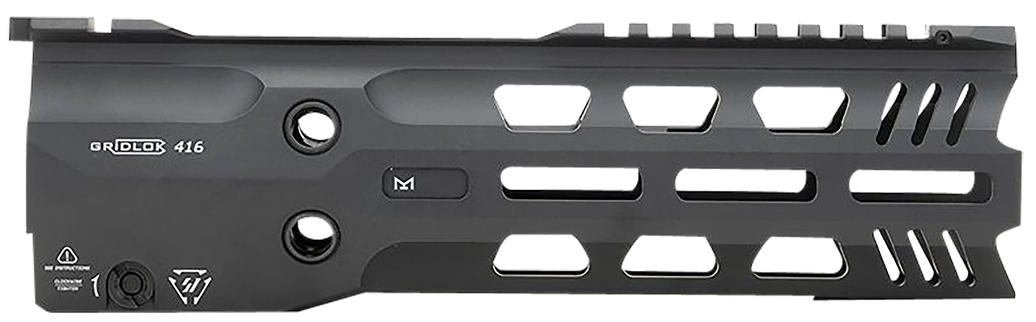 Strike Industries GridLok 9" Lightspeed M-LOK Rail with Quick Detach for HK416, Black