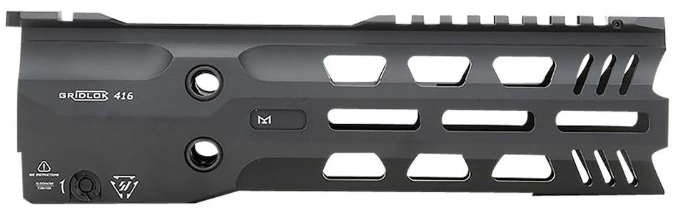 Strike Industries GridLok 9" Lightspeed M-LOK Rail with Quick Detach for HK416, Black