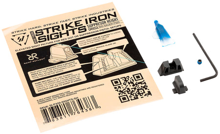 Strike Industries Suppressor Height Iron Sights for Sig Sauer P320 Rear Dovetail