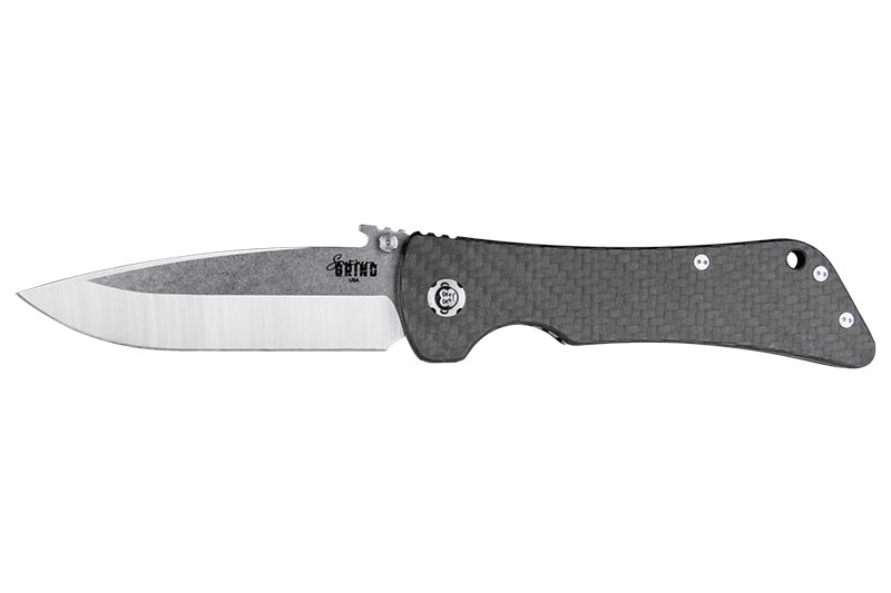 Southern Grind Bad Monkey Emerson DropPoint Satin Carbon Fiber Knife