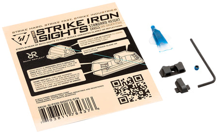 Strike Industries Standard Height Iron Sights for Sig Sauer P320 Rear Dovetail