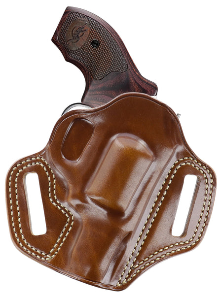 Galco Combat Master CM312 OWB Tan Leather Pancake Holster for Kimber K6S Right Hand
