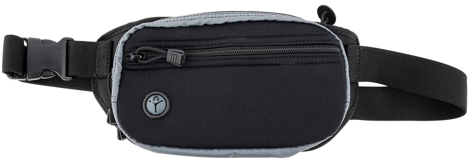 Galco FasTrax PAC FTPGBS Sub-Compact Neoprene Waistpack Holster Black/Gray Fits Glock 26 S&W Shield Plus Ambidextrous