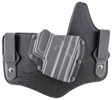 Galco KT248B KingTuk Deluxe Tuckable IWB Black Kydex Leather Holster for Sig P220 and P226 Right Hand