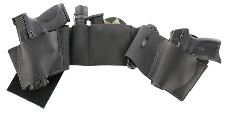 Galco UWBKSM2 UnderWraps 2.0 Small Black Nylon Leather Belly Band Handgun Holster