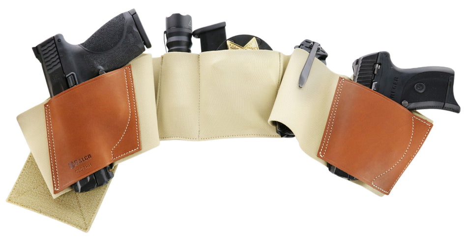 Galco UWKHLG2 UnderWraps 2.0 Khaki Large Belly Band Holster