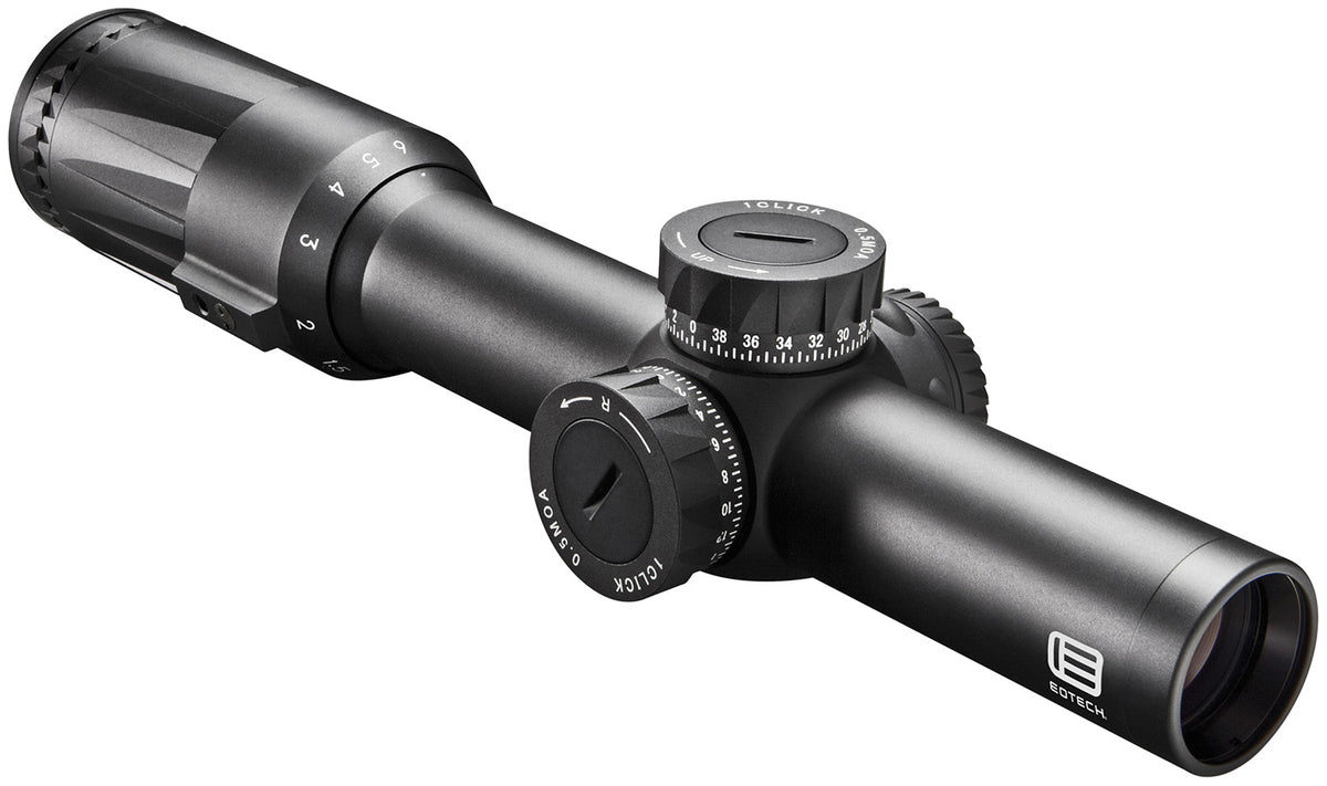 Eotech Vudu FFP 1-6x24mm Black Hardcoat Anodized 30mm Tube Green SR3-MOA Illuminated Reticle and Throw Lever