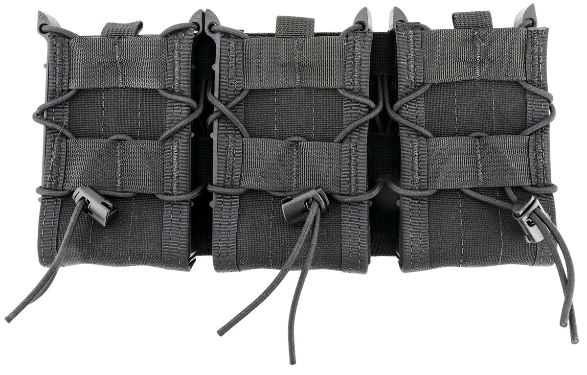 High Speed Gear 45TA00BK Triple TACO Shingle Rifle Magazine Pouch Black MOLLE Compatible