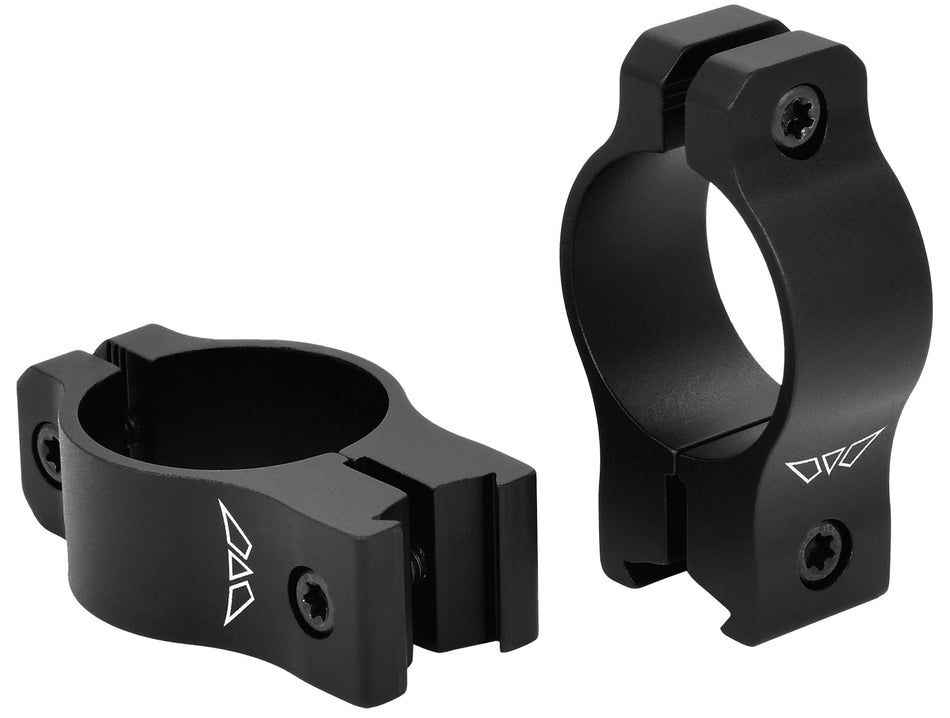 Warne V421M Rimfire Rings Vapor Series 1-Inch Medium Matte Black 3/8" Dovetail