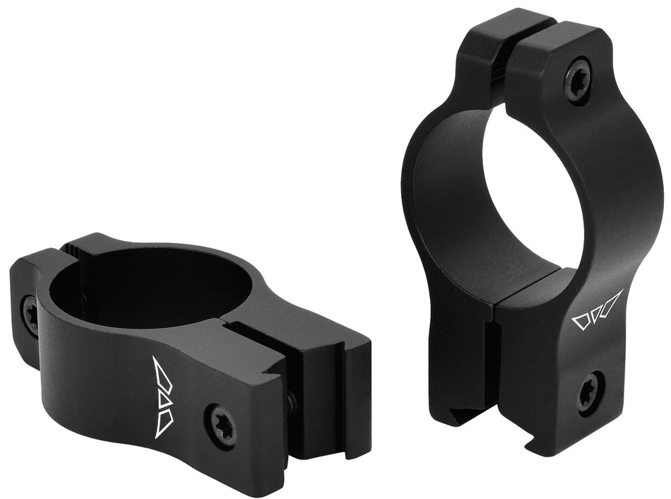 Warne V422M Rimfire Rings Vapor Series 1-Inch High Matte Black 3/8" Dovetail