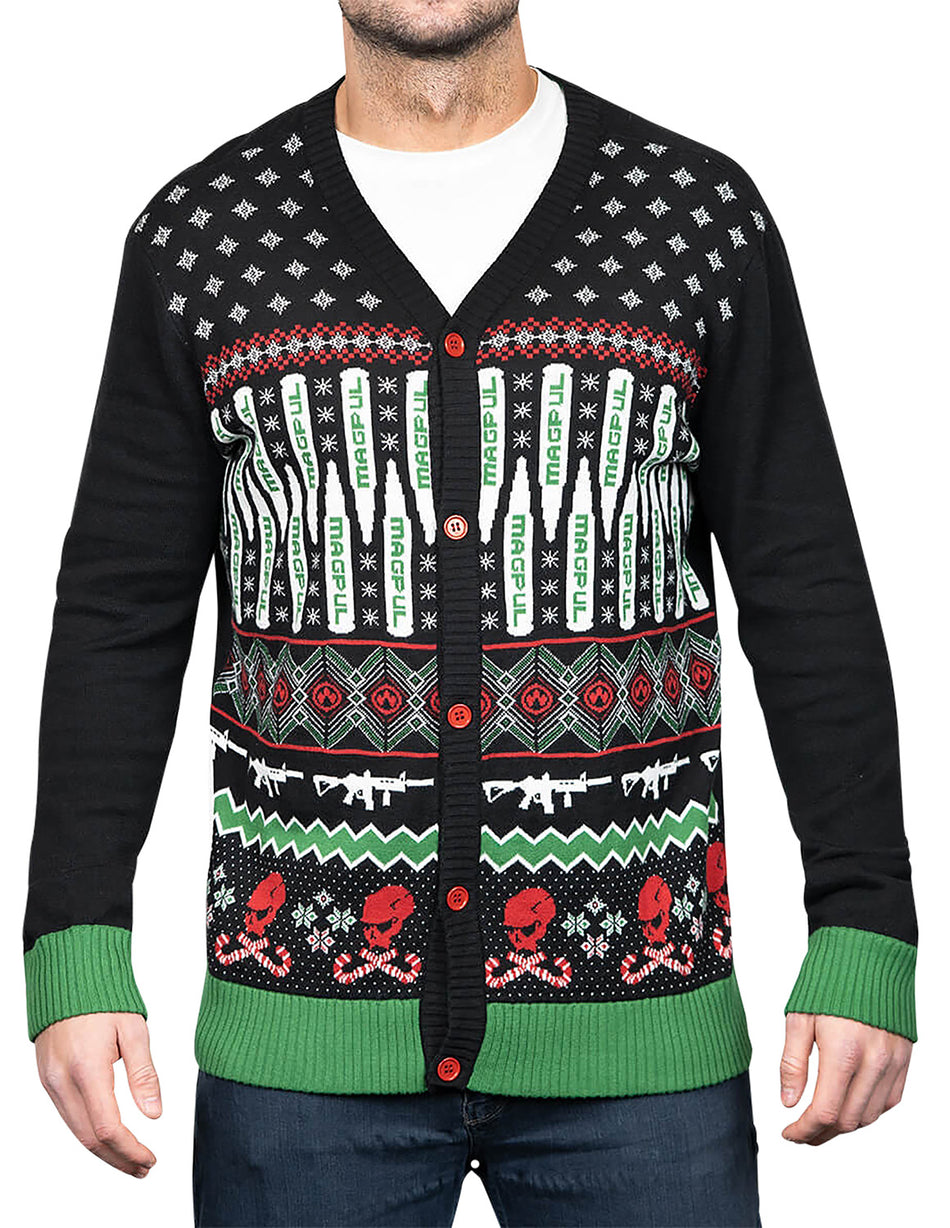 Magpul MAG1198-969-L Krampus Holiday Cardigan Large Multi Color Long Sleeve
