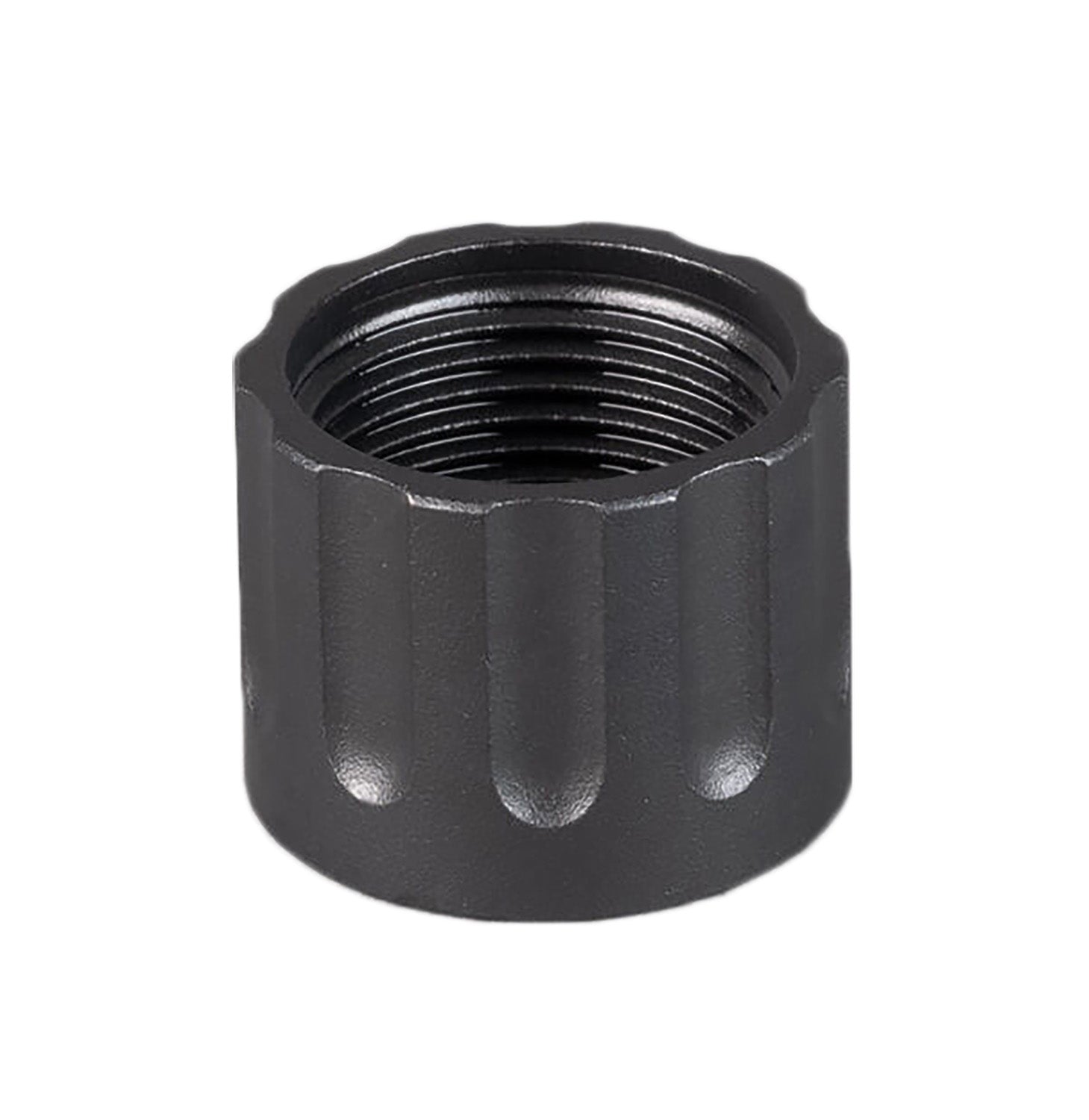 SilencerCo AC6 1/2"-28 tpi Black Oxide Stainless Steel Delta Thread Protector