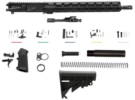 Aim Sports AR5CUB5 AR-15 5.56x45mm NATO Complete Build Kit 16" Black Anodized Aluminum Receiver